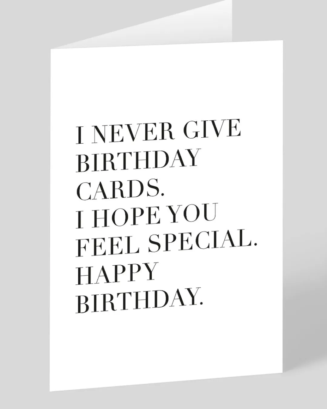 Huckleberry Letterpress Co. Birthday|Birthday Cards*Never Give Cards Birthday Card | Ohh Deer