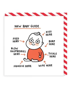 Gemma Correll Congratulations|New Arrival*New Baby Guide Square Greeting Card | | Ohh Deer