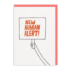 Ashkahn Congratulations|New Arrival*New Human Alert Placard New Baby Card 👶 | Ohh Deer