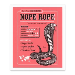 Danger Bois Prints*Nope Rope Riso Print (12x10)