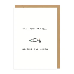 Paul Gandhi Birthday Cards*Old and Alone Birthday Card | Ohh Deer