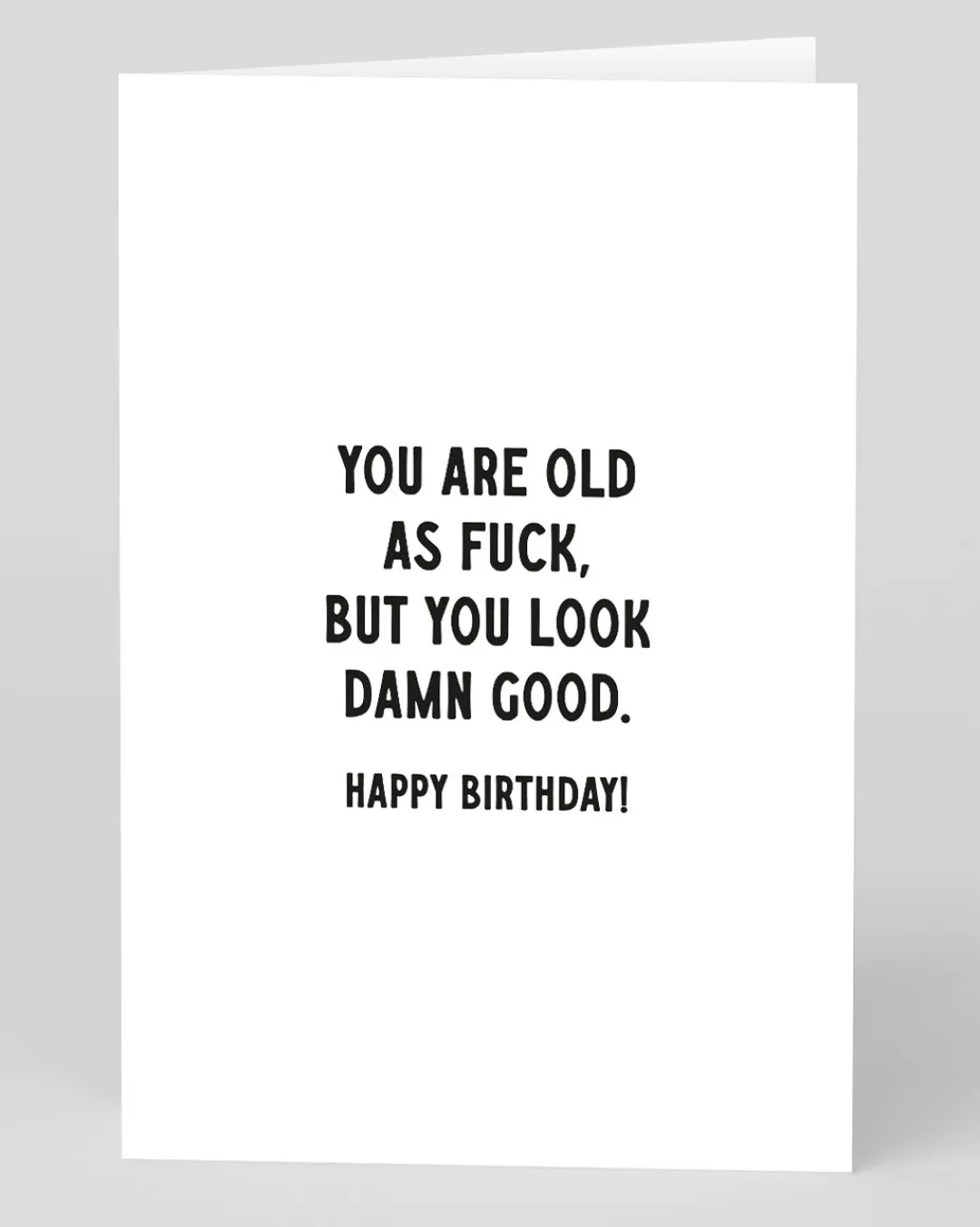 Huckleberry Letterpress Co. Birthday|Birthday Cards*Old as Fuck Birthday Card | Ohh Deer