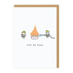 Paul Gandhi Birthday Cards*Old As Fuck Birthday Card