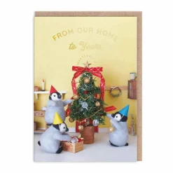 Say Cheese Christmas Cards*Our Home To Yours Penguins Christmas Card | Ohh Deer