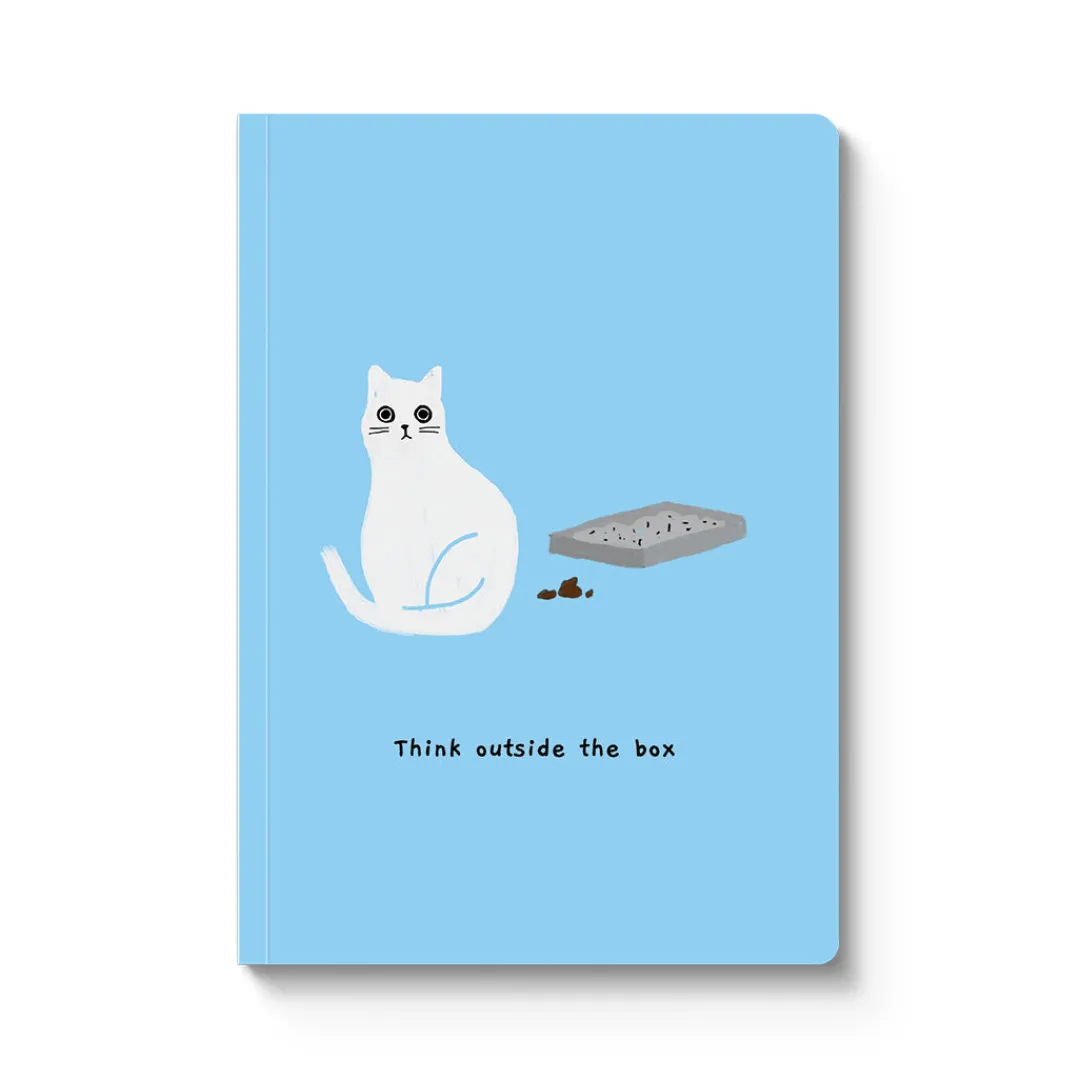Ken The Cat Notebooks Under £10|Stationery Gifts*Outside The Box Perfect Bound Notebook | Ohh Deer