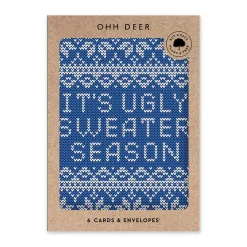 Ohh Deer Christmas Cards*Pack of 6 Christmas Cards - Ugly Sweater Season