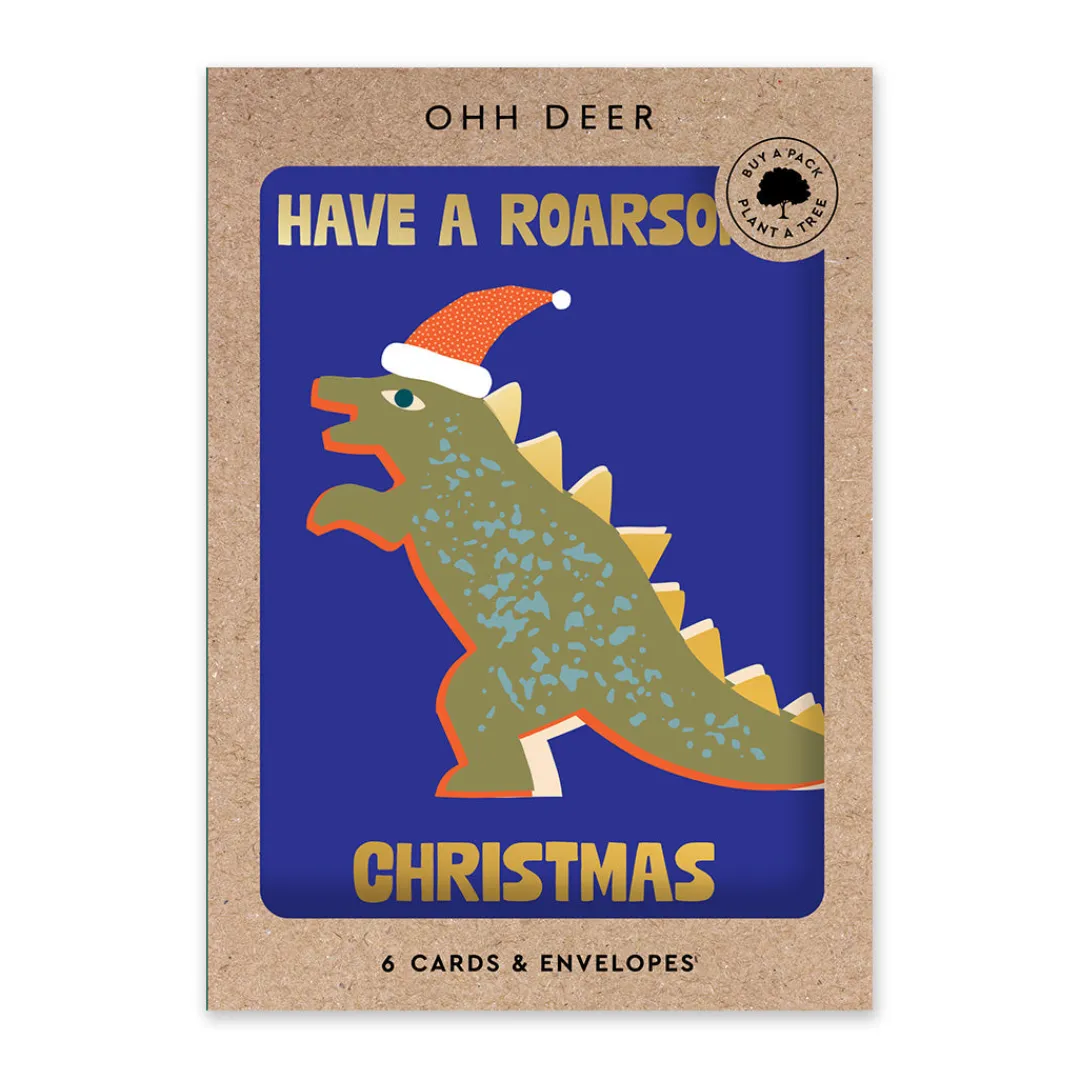 Ohh Deer Christmas Cards*Pack of 6 Christmas Cards - Roarsome Christmas
