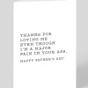 Huckleberry Letterpress Co. Father's Day|Father's Day Cards*Pain In The Ass Father's Day Card | Ohh Deer