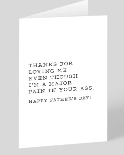 Huckleberry Letterpress Co. Father's Day|Father's Day Cards*Pain In The Ass Father's Day Card | Ohh Deer