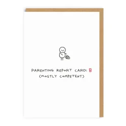 Paul Gandhi Father's Day Cards*Parenting Report Card Father's Day Card | Ohh Deer