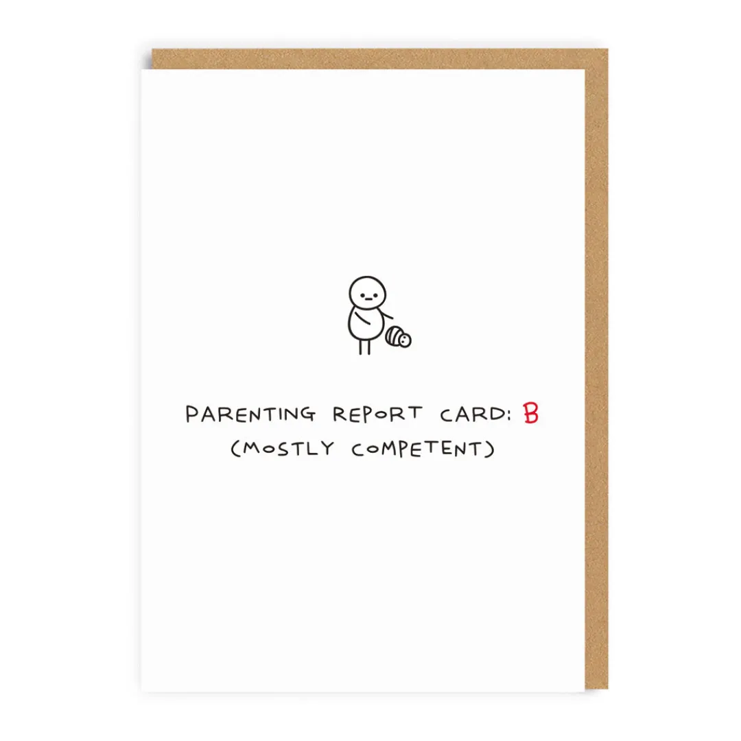 Paul Gandhi Father's Day Cards*Parenting Report Card Father's Day Card | Ohh Deer