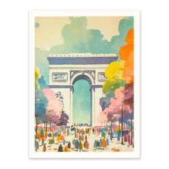 Ohh Deer Prints*Paris 3 Riso Print (8x6)