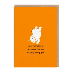 makingshit Birthday Cards*Party Every Year Greeting Card