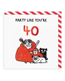 Gemma Correll Birthday Cards*Party Like You're 40 Birthday Card | Cards on Ohh Deer