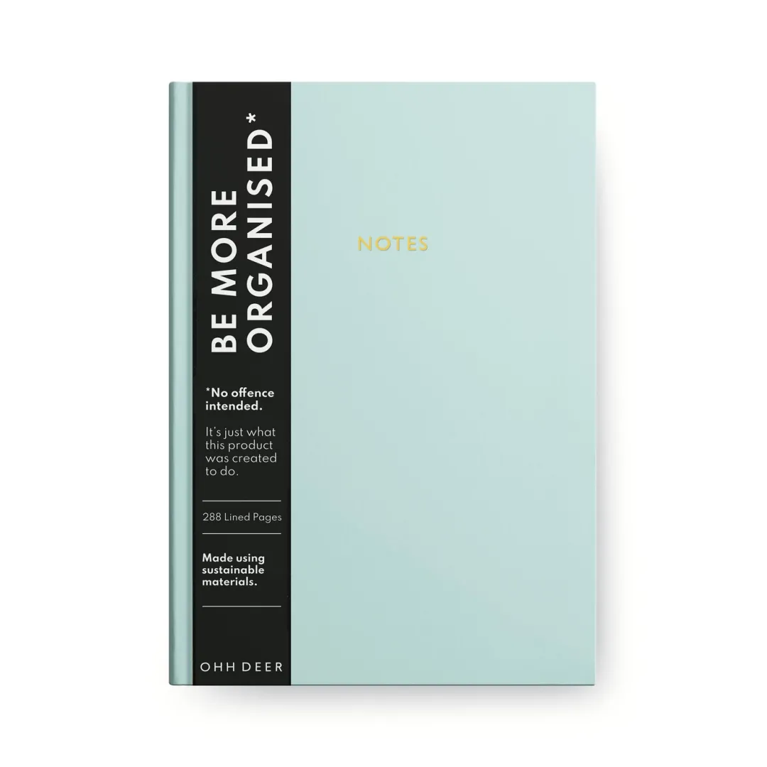 Ohh Deer Premium Notebooks|Stationery Gifts*Pastel Blue Linen Notebook 📓🩵 |