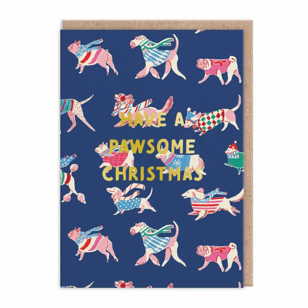 Emily Taylor Christmas Cards*Pawsome Christmas Dogs Christmas Card | Ohh Deer