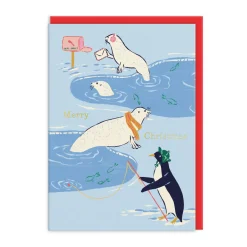 Emily Taylor Christmas Cards*Penguin, Polar Bear, Seals Christmas Card Set (9 pack)