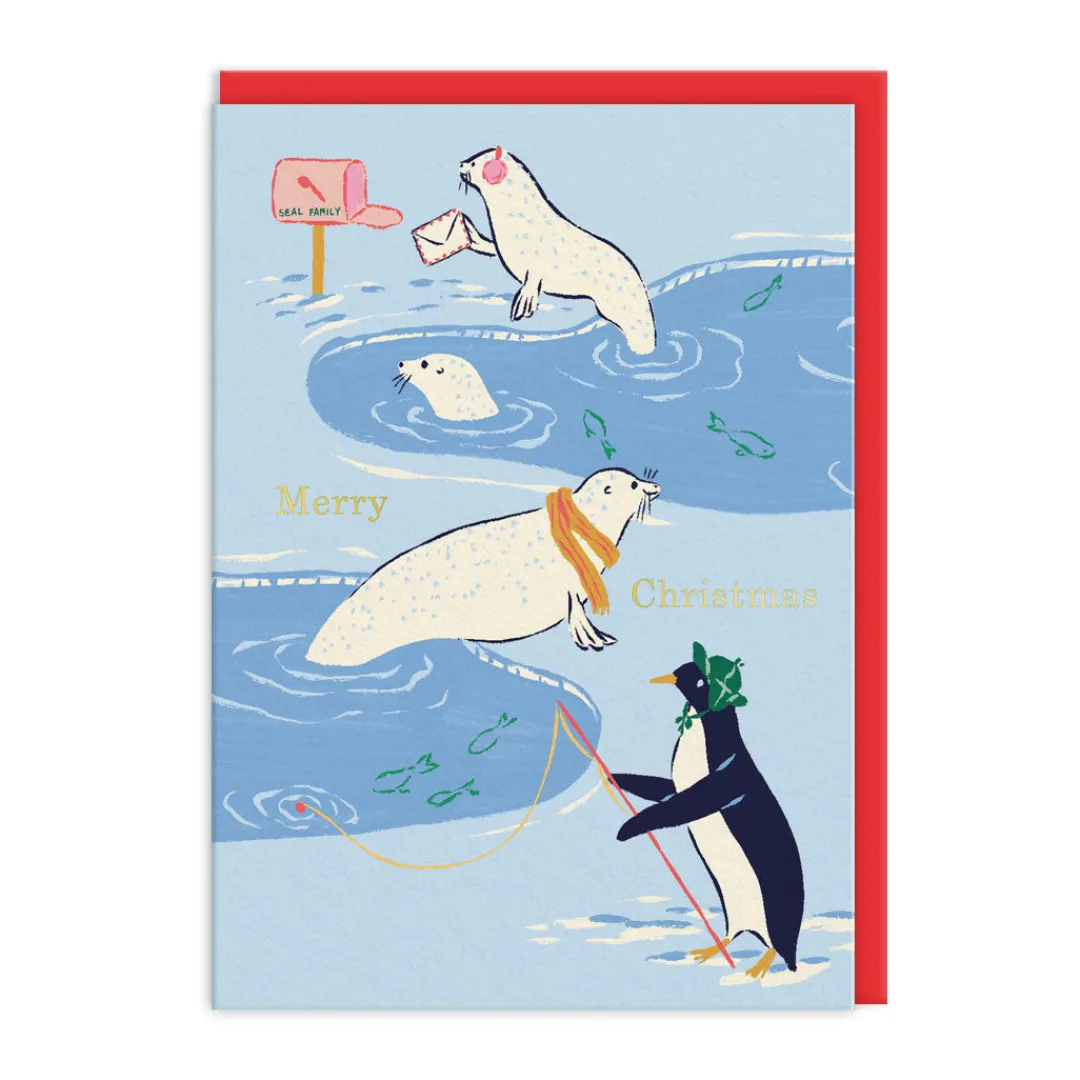 Emily Taylor Christmas Cards*Penguin, Polar Bear, Seals Christmas Card Set (9 pack)