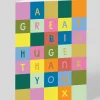 Raspberry Blossom Thank You*Personalised A Great Big Thank You Greeting Card | Ohh Deer