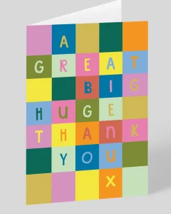 Raspberry Blossom Thank You*Personalised A Great Big Thank You Greeting Card | Ohh Deer