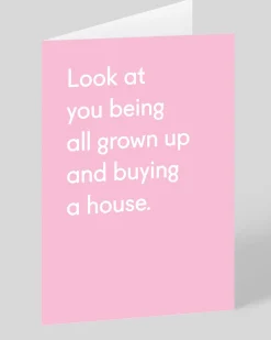 Twin Pines Congratulations|New Home*Personalised All Grown Up Buying A House Greeting Card | Ohh Deer