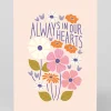 Elizabeth Olwen Thinking Of You|Sympathy*Personalised Always In Our Hearts Greeting Card | Ohh Deer