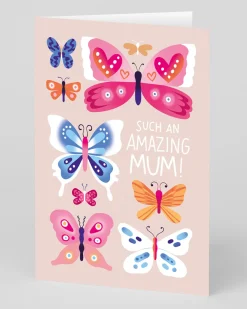 Ohh Deer Mother's Day|Birthday*Personalised Amazing Mum Butterflies Greeting Card |