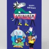 Ohh Deer Birthday|Birthday Cards*Personalised Animal Band Birthday Card |