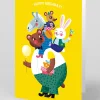 Ohh Deer Birthday|Birthday Cards*Personalised Animal Piggyback Birthday Card |