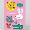 Ohh Deer Birthday|Birthday Cards*Personalised Animal Smiling Faces Birthday Card |