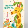 Stormy Knight Birthday|Birthday Cards*Personalised Animals Party Birthday Card