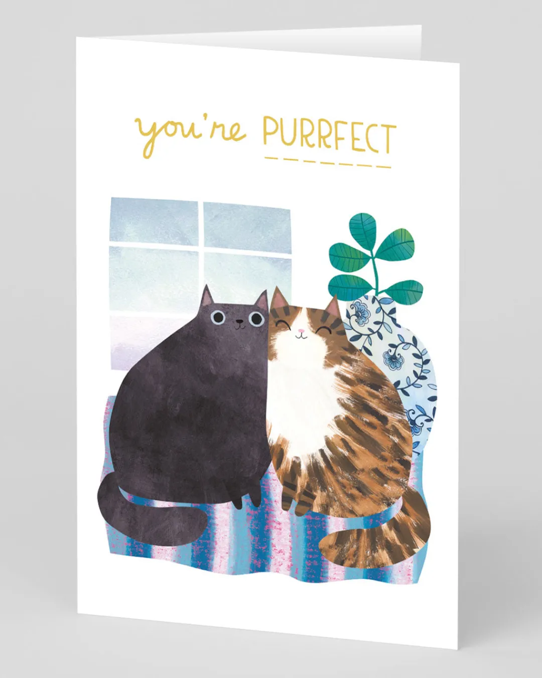 Angela Rozelaar Valentine's Day|Anniversary*Personalised Anniversary Cats Card | Ohh Deer