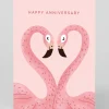 Ohh Deer Anniversary*Personalised Anniversary Flamingos Anniversary Card |