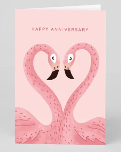 Ohh Deer Anniversary*Personalised Anniversary Flamingos Anniversary Card |