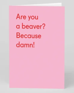 Twin Pines Valentine's Day|Anniversary*Personalised Are You a Beaver Greeting Card | Ohh Deer