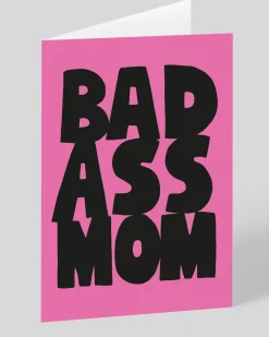 Ashkahn Mother's Day|Birthday*Personalised Bad Ass Mom Greeting Card | Ohh Deer