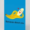 Ohh Deer Valentine's Day|Anniversary*Personalised Bananas About You Valentine's Card |
