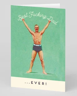 Offensive + Delightful Father's Day|Birthday*Personalised Best F Dad Greeting Card | Ohh Deer