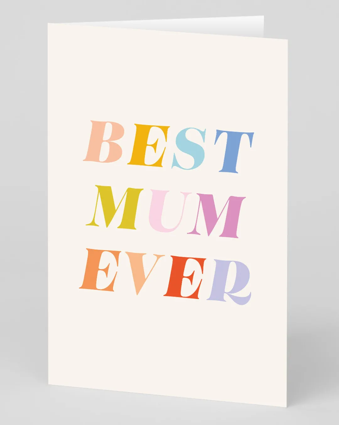 Ellen Schlegelmilch Mother's Day|Mother's Day Cards*Personalised Best Mum Ever Typographic Mother's Day Card | Ohh Deer