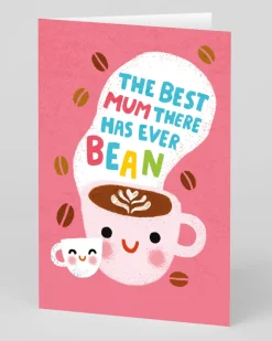 Stormy Knight Mother's Day|Mother's Day Cards*Personalised Best Mum There's Ever Bean Greeting Card
