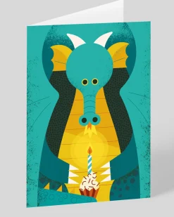 Owen Davey Birthday|Birthday Cards*Personalised Birthday Dragon Greeting Card | Ohh Deer
