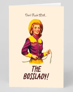 Offensive + Delightful Birthday|Birthday Cards*Personalised Bosslady! Greeting Card | Ohh Deer