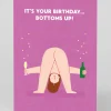 Stormy Knight Birthday|Birthday Cards*Personalised Bottoms Up Birthday Card