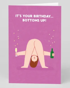 Stormy Knight Birthday|Birthday Cards*Personalised Bottoms Up Birthday Card