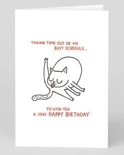 Gemma Correll Birthday|Birthday Cards*Personalised Busy Schedule Birthday Card | Ohh Deer