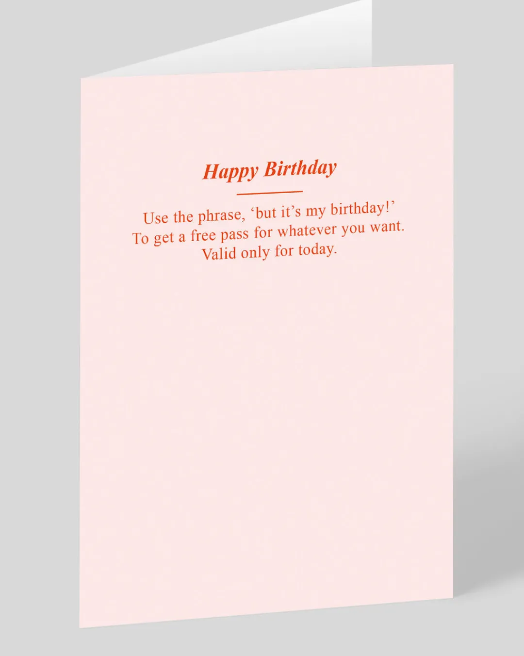 Ohh Deer Birthday|Birthday Cards*Personalised But It's My Birthday Free Pass Birthday Card |