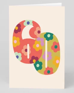 Raspberry Blossom Birthday|Birthday Cards*Personalised Colourful Floral Numbers 60th Birthday Card