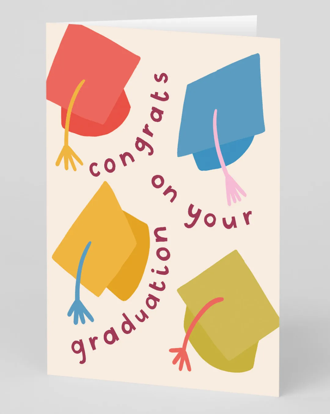 Raspberry Blossom Congratulations*Personalised Congrats On Your Graduation Greeting Card | Ohh Deer