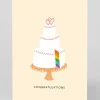 Ohh Deer Congratulations|Wedding*Personalised Congratulations, Rainbow Cake Wedding Card |