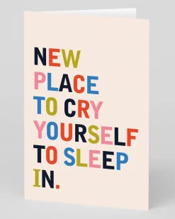 Betiobca Congratulations|New Home*Personalised Cry Yorself To Sleep New Home Card | Ohh Deer